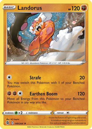 Image of Landorus (148/264) (Cosmos Holo) [Sword & Shield: Fusion Strike]