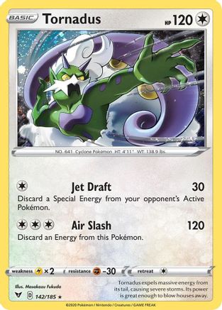 Image of Tornadus (142/185) (Cosmos Holo) [Sword & Shield: Vivid Voltage]