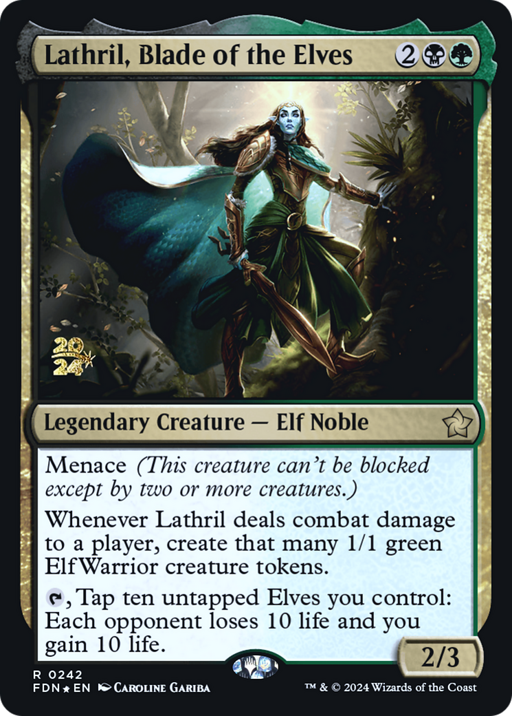 Image of Lathril, Blade of the Elves [Foundations Prerelease Promos]