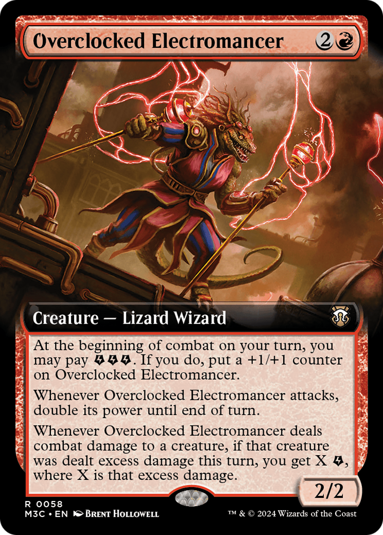 Image of Overclocked Electromancer (Extended Art) [Modern Horizons 3 Commander]