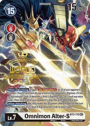 Image of Omnimon Alter-S [BT3-112] (World Championship 2021) [Release Special Booster Promos]