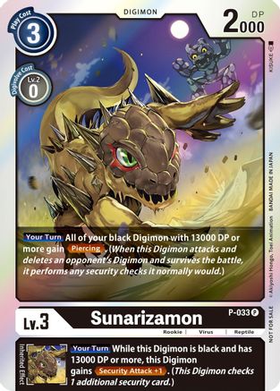 Image of Sunarizamon - P-033 (Buy a Box Promo) (P-033) - Digimon Promotion Cards