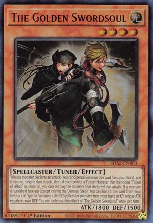 Image of The Golden Swordsoul [SDAZ-EN003] Ultra Rare
