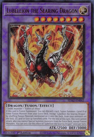 Image of Lubellion the Searing Dragon [SDAZ-EN042] Ultra Rare