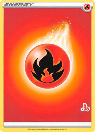 Image of Fire Energy (Cinderace Stamp #8) [Battle Academy 2022]