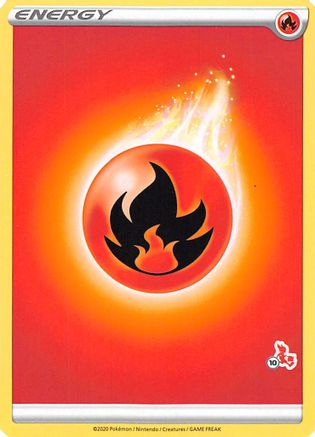 Image of Fire Energy (Cinderace Stamp #10) [Battle Academy 2022]
