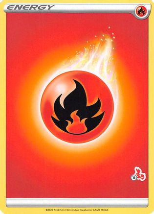 Image of Fire Energy (Cinderace Stamp #11) [Battle Academy 2022]