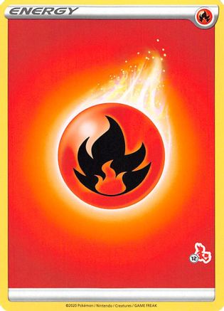 Image of Fire Energy (Cinderace Stamp #12) [Battle Academy 2022]