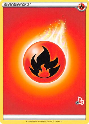 Image of Fire Energy (Cinderace Stamp #20) [Battle Academy 2022]
