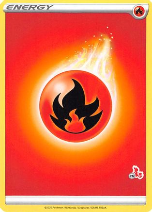 Image of Fire Energy (Cinderace Stamp #26) [Battle Academy 2022]