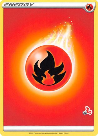Image of Fire Energy (Cinderace Stamp #32) [Battle Academy 2022]