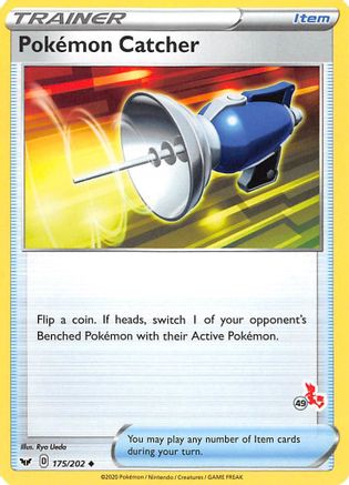 Image of Pokemon Catcher (175/202) (Cinderace Stamp #49) [Battle Academy 2022]