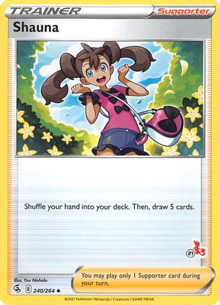 Image of Shauna (240/264) (Cinderace Stamp #21) [Battle Academy 2022]