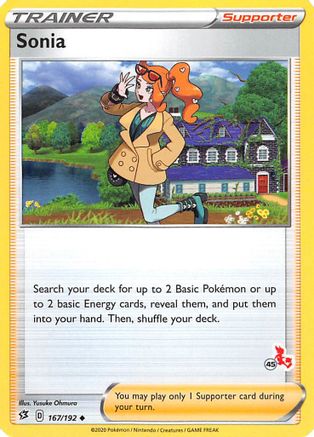 Image of Sonia (167/192) (Cinderace Stamp #45) [Battle Academy 2022]