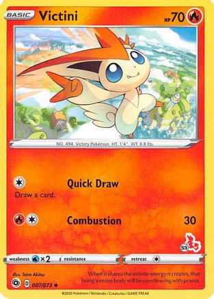 Image of Victini (007/073) (Cinderace Stamp #53) [Battle Academy 2022]