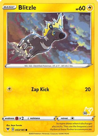 Image of Blitzle (053/185) (Pikachu Stamp #30) [Battle Academy 2022]