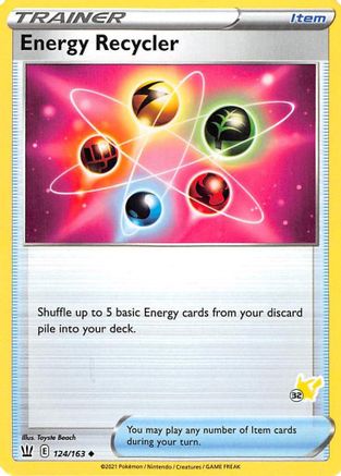Image of Energy Recycler (124/163) (Pikachu Stamp #32) [Battle Academy 2022]