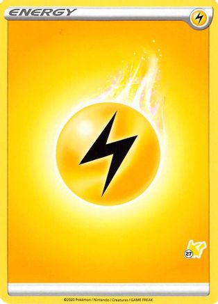 Image of Lightning Energy (Pikachu Stamp #27) [Battle Academy 2022]