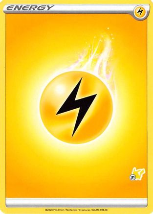 Image of Lightning Energy (Pikachu Stamp #31) [Battle Academy 2022]