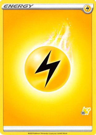 Image of Lightning Energy (Pikachu Stamp #35) [Battle Academy 2022]