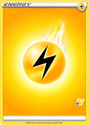 Image of Lightning Energy (Pikachu Stamp #43) [Battle Academy 2022]