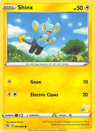Image of Shinx (091/264) (Pikachu Stamp #41) [Battle Academy 2022]