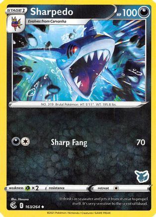 Image of Sharpedo (163/264) (Eevee Deck) [Battle Academy 2022]