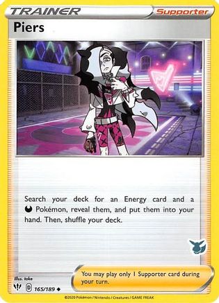 Image of Piers (165/189) (Eevee Deck) [Battle Academy 2022]