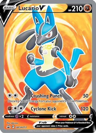 Image of Lucario V (SWSH213) [Sword & Shield: Black Star Promos]