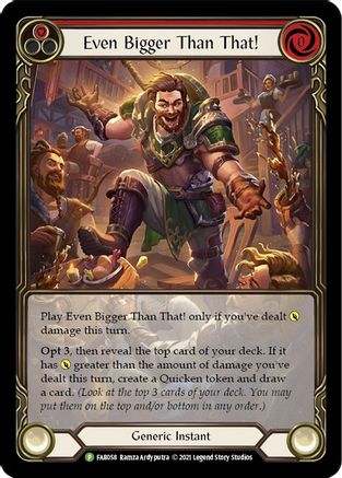 Image of Even Bigger Than That (Red) [FAB058] (Promo)  Rainbow Foil