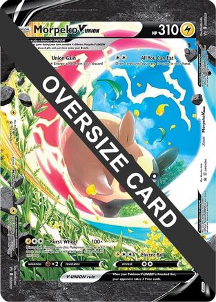 Image of Morpeko V-UNION (SWSH215-218) (Jumbo Card) [Sword & Shield: Black Star Promos]