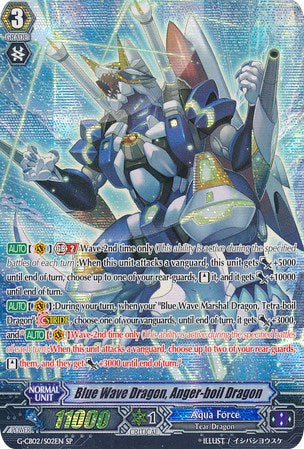 Image of Blue Wave Dragon, Anger-boil Dragon (G-CB02/S02EN) [Commander of the Incessant Waves]
