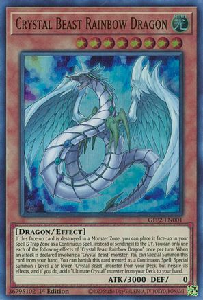 Image of Crystal Beast Rainbow Dragon [GFP2-EN001] Ultra Rare