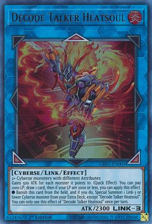 Image of Decode Talker Heatsoul [GFP2-EN005] Ultra Rare