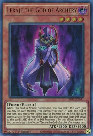 Image of Leraje the God of Archery [GFP2-EN031] Ultra Rare