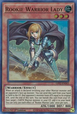 Image of Rookie Warrior Lady [GFP2-EN043] Ultra Rare