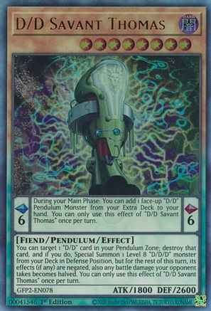 Image of D/D Savant Thomas [GFP2-EN078] Ultra Rare
