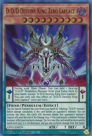 Image of D/D/D Destiny King Zero Laplace [GFP2-EN079] Ultra Rare