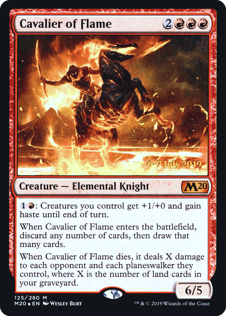 Image of Cavalier of Flame [Core Set 2020 Prerelease Promos]