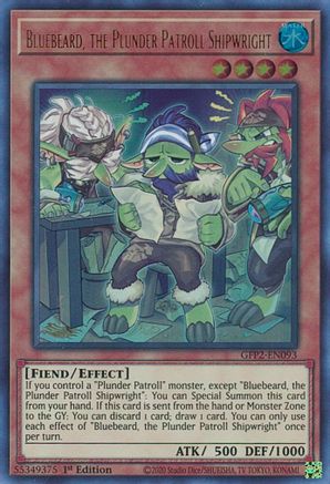 Image of Bluebeard, the Plunder Patroll Shipwright [GFP2-EN093] Ultra Rare