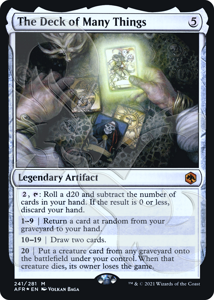 Image of The Deck of Many Things (Ampersand Promo) [Dungeons & Dragons: Adventures in the Forgotten Realms Promos]