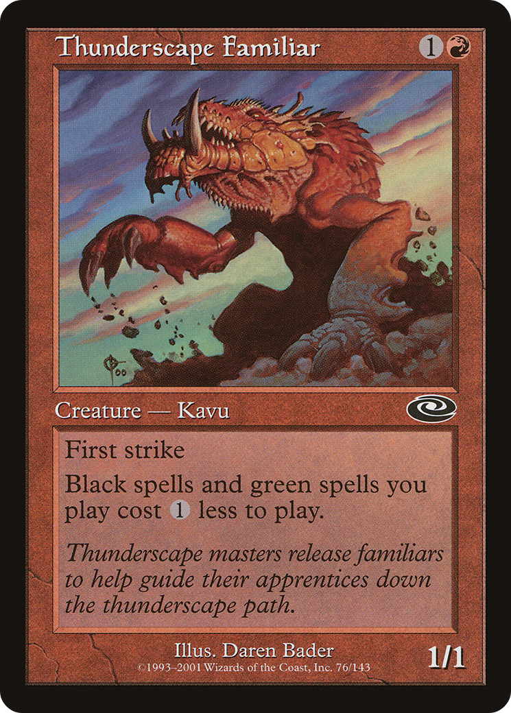 Image of Thunderscape Familiar [Planeshift]
