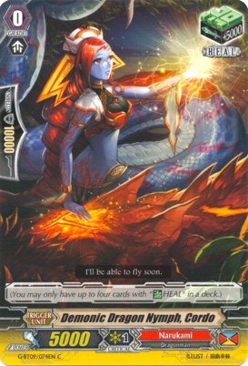 Image of Demonic Dragon Nymph, Cordo (G-BT09/074EN) [Divine Dragon Caper]