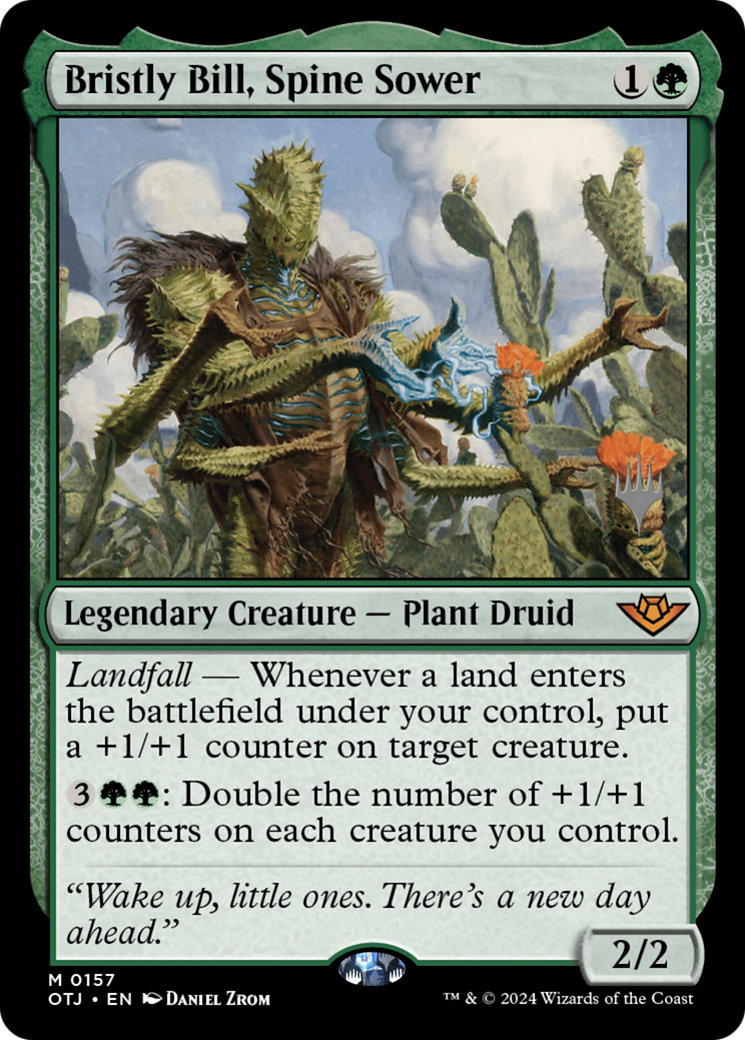 Image of Bristly Bill, Spine Sower (Promo Pack) [Outlaws of Thunder Junction Promos]