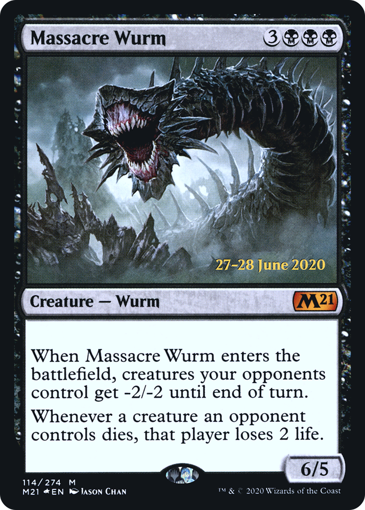 Image of Massacre Wurm [Core Set 2021 Prerelease Promos]