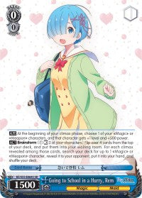 Image of Going to School in a Hurry, Rem (RZ/S55-E064S SR) [Re:ZERO Vol.2]