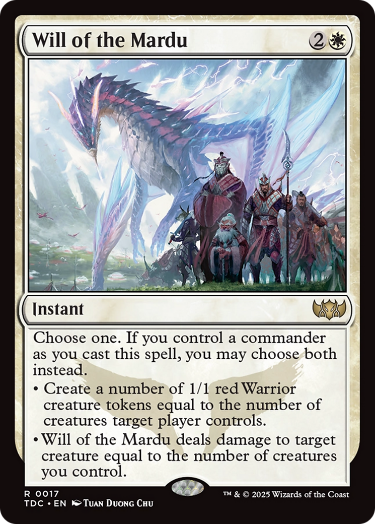Image of Will of the Mardu [Tarkir: Dragonstorm Commander]