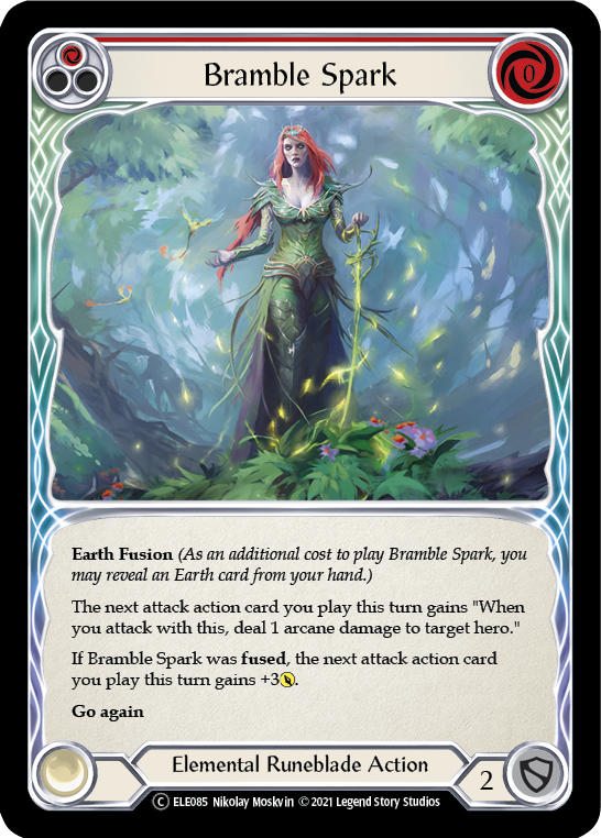 Image of Bramble Spark (Red) [U-ELE085] (Tales of Aria Unlimited)  Unlimited Rainbow Foil