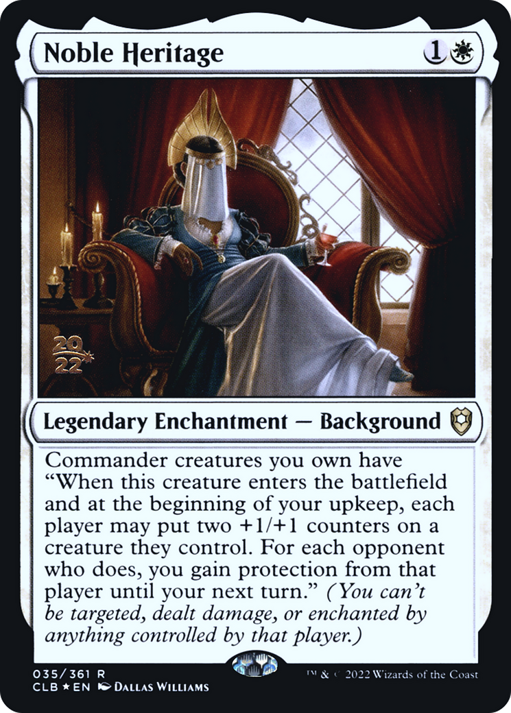 Image of Noble Heritage [Commander Legends: Battle for Baldur's Gate Prerelease Promos]