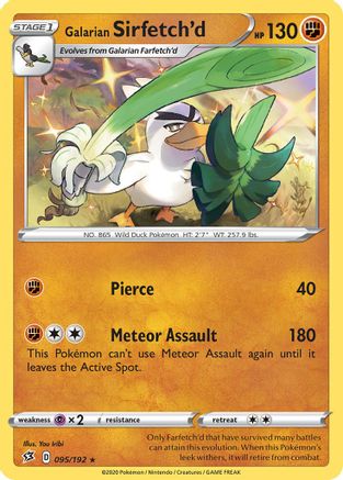 Image of Galarian Sirfetch'd (095/192) (Theme Deck Exclusive) [Sword & Shield: Rebel Clash]